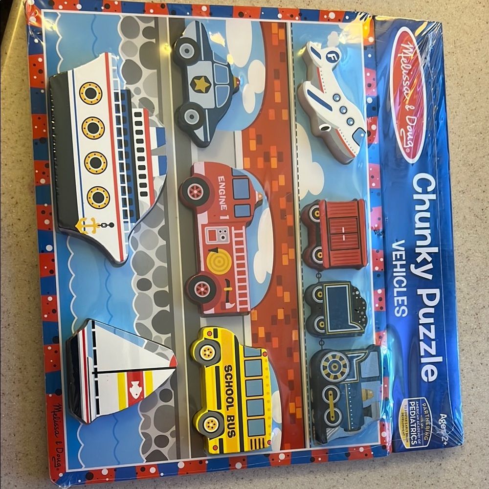 Melissa & Doug Chunky Puzzle Vehicles - Multicolor